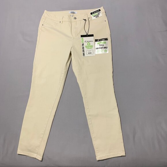 D. Jeans NWT 14 Women's Cream Jeans - Picture 1 of 8